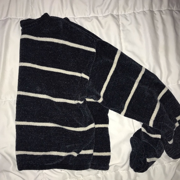 Striped balloon sleeve sweater - Picture 2 of 2